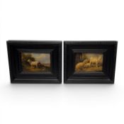 Two paintings with animals, 20th century