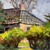 Andries van der Sloot (1883-1955) - â€˜Workers' cottage in the woodsâ€™