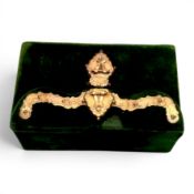 Bible in leather binding with gilt clasp
