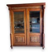 19th-century mahogany bookcase