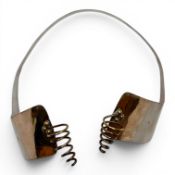 19th-century Veluwe silver ear ornament with curls, 1885