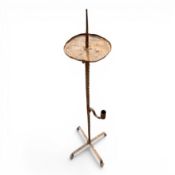 Wrought iron candlestick, 16th/17th century