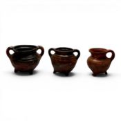 Lot earthenware grapes (3x)