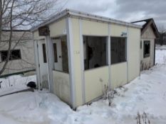 8FT. x 14FT. METAL BUILDING, ACCESS DOOR, (4) WINDOWS