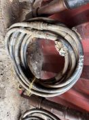 SET OF 24FT. +/- HYDRAULIC JACK HOSES SUPPORT EQUIPMENT . Located: 301 6TH STREET, VERPLANCK, NY;