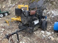 CORNELL WATER PUMP powered by Deutz diesel engine, equipped with 6in. Diameter, 7.00-15 tires,