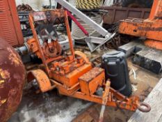 GODWIN CD100 DRI PRIME WATER PUMP SN:0127674-22 TRAILER MOUNTED, NEED ENGINE AND WHEELS Located: ...
