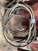 SET OF 24FT. +/- HYDRAULIC JACK HOSES SUPPORT EQUIPMENT . Located: 301 6TH STREET, VERPLANCK, NY;