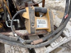 WYCO SURE SPEED 994 ELECTRIC CONCRETE VIBRATOR WITH 20FT. WHIP SUPPORT EQUIPMENT . Located: 301 6TH