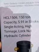 SIMPLEX RLN 1506 150 TON HYDRAULIC JACK, 6IN. NOMINAL STROKE, 12.25IN. H SUPPORT EQUIPMENT .