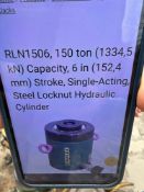 SIMPLEX RLN 1506 150 TON HYDRAULIC JACK, 6IN. NOMINAL STROKE, 12.25IN. H SUPPORT EQUIPMENT .