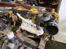 CATERPILLAR C7 ACERT MARINE DIESEL ENGINE, FRESH WATER COOLED, 455 HP, RUNNING TAKEOUT MARINE