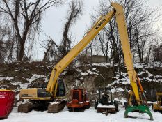 KOBELCO SK260 ACERA MARK 9 LONG REACH EXCAVATOR powered by diesel engine, equipped with Cab, air,