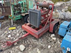 HALE HP50 4IN. HIGH PRESSURE FIRE WATER PUMP powered by Iveco 6 cylinder diesel engine, trailer