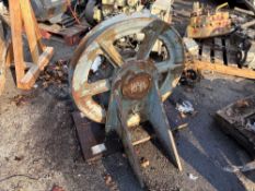 GENERAL MACHINE & IRONWORKS MDL RVX30 MARINE FAIRLEAD, SN V-1127M30, 30IN. SHEAVE, FOR 2IN. CABLE,