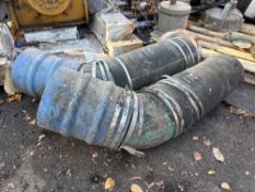 (2) 10IN. MARINE DIESEL COPPER EXHAUST ELBOWS MARINE PARTS . Located: 710 WASHINGTON ST, PEEKSKILL,