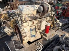 JOHN DEERE POWERTECH 12.5 LITER DIESEL MARINE ENGINE, EMISSIONS PROGRAM HOLE IN THE BLOCK, PARTS