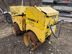 MULTIQUIP RAMMAX 1510-C1 TRENCH ROLLER powered by Lombardini diesel engine, equipped with padsfoot