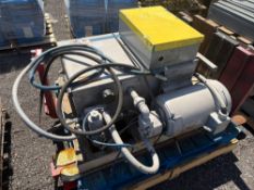 HYDRAULIC POWER UNIT 10HP W/ TANK & HOSES SUPPORT EQUIPMENT