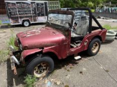 JEEP WILLY SPORT UTILITY VEHICLE VN:57481J1188 powered by gas engine, equipped with manual