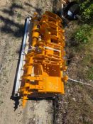 NEW GIYI 8 PC. PACKAGE EXCAVATOR ATTACHMENT includes rake, ripper, graber, 12in. Auger, 16in. Aug...