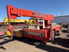 BRODERSON RTR160 CARRY DECK CRANE SN:158B AWD, powered by John Deere diesel engine, equipped with