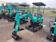NEW CFG MH13RX HYDRAULIC EXCAVATOR SN:325005 powered by RATO gas engine, 13.5HP, equipped with Cab,