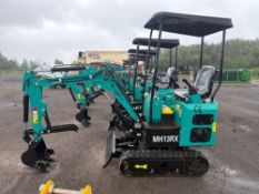 NEW CFG MH13RX HYDRAULIC EXCAVATOR SN:325004 powered by RATO gas engine, 13.5HP, equipped with Cab,