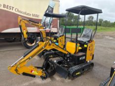 NEW CFG H13R HYDRAULIC EXCAVATOR, SN:409020, powered by 420cc gas engine, equipped with Cab, front