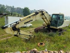 KOMATSU PC200LC-6L HYDRAULIC EXCAVATOR SN:A80611 powered by Komatsu S6D102E diesel engine, equipped
