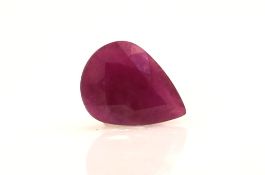Loose Pear Shape Ruby 1.74 Carats