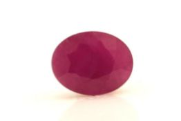 Loose Oval Ruby 3.17 Carats