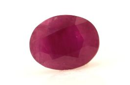 Loose Oval Ruby 2.15 Carats