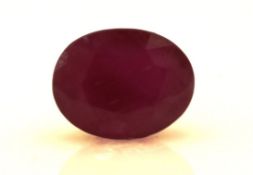 Loose Oval Ruby 2.77 Carats