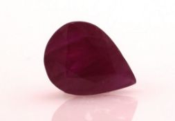Loose Pear Shape Ruby 1.72 Carats