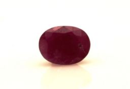 Loose Oval Ruby 2.63 Carats