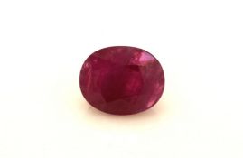 Loose Oval Ruby 5.07 Carats