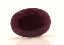 Loose Oval Ruby 7.62 Carats