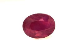 Loose Oval Ruby 2.01 Carats