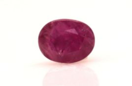 Loose Oval Ruby 2.34 Carats