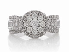 9ct White Gold Cocktail Diamond Ring 1.00 Carats