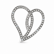 9ct White Gold Diamond Pendant 0.05 Carats