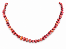 36 Inch Baroque Shaped Cherry 5.0 - 6.0mm Pearl Necklace