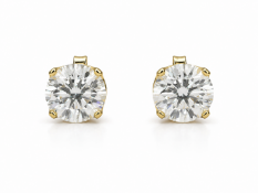 9ct Claw Set Diamond Earrings 0.20 Carats