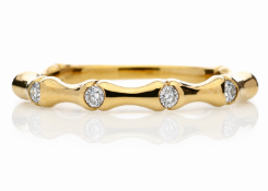 9ct Rose Gold Diamond Ring 0.12 Carats