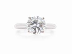 18ct White Gold Single Stone Rex Set Diamond Ring 4.26 Carats