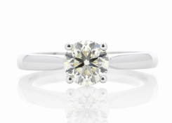 18ct White Gold Solitaire Diamond Ring 0.90 Carats