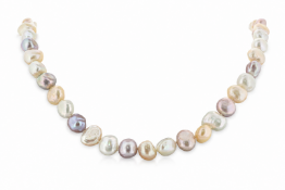26 inch Baroque Shaped Freshwater Cultured 8.0 - 8.5mm Pearl Necklace