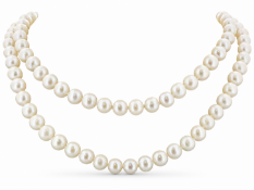 Freshwater cultured 7.0 - 7.5mm pearl necklace. Pearl quality AAA. This necklace is 36 inches