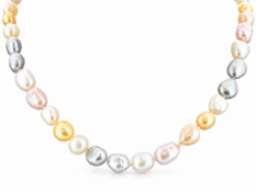 26 Inch Freshwater Baroque Shaped Cultured 8.0 - 8.5mm Pearl Necklace